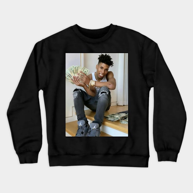 NLE Choppa Crewneck Sweatshirt by jhalfacrelange